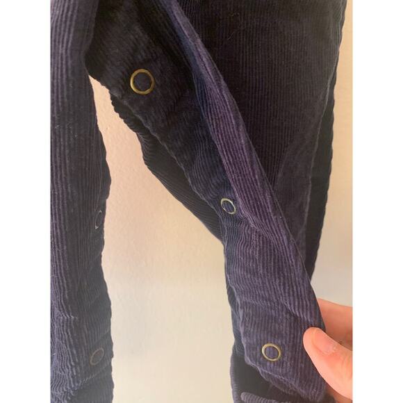OSHKOSH B’GOSH Boy’s Navy Corduroy Flannel Lined Bib Overalls / Size: 18 Months - Picture 7 of 9